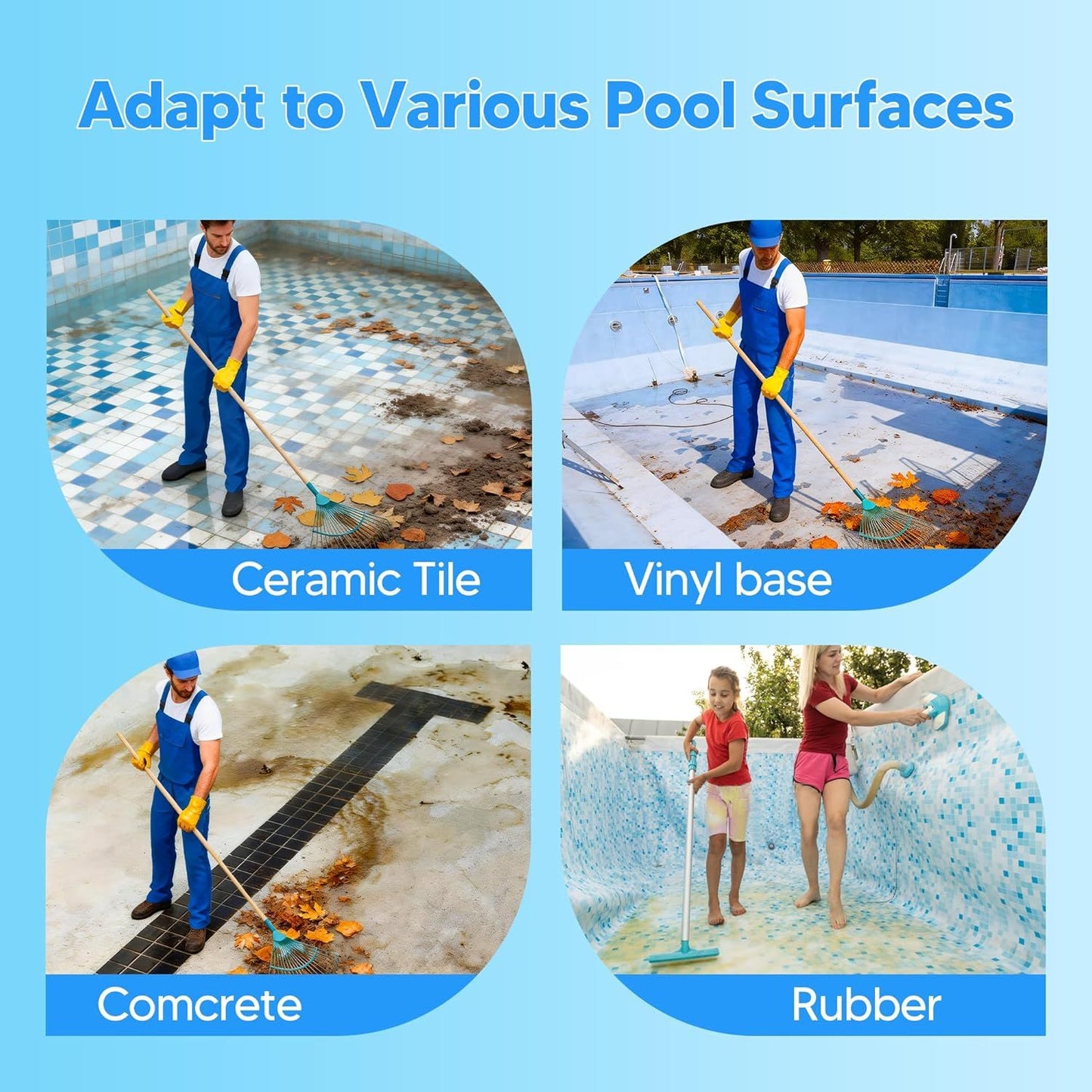 Pool Butterly Clips V-Clips Attachment Clips Replacement or Pool Spa Brush Lea Rake Lea Skimmer (24 Pack)