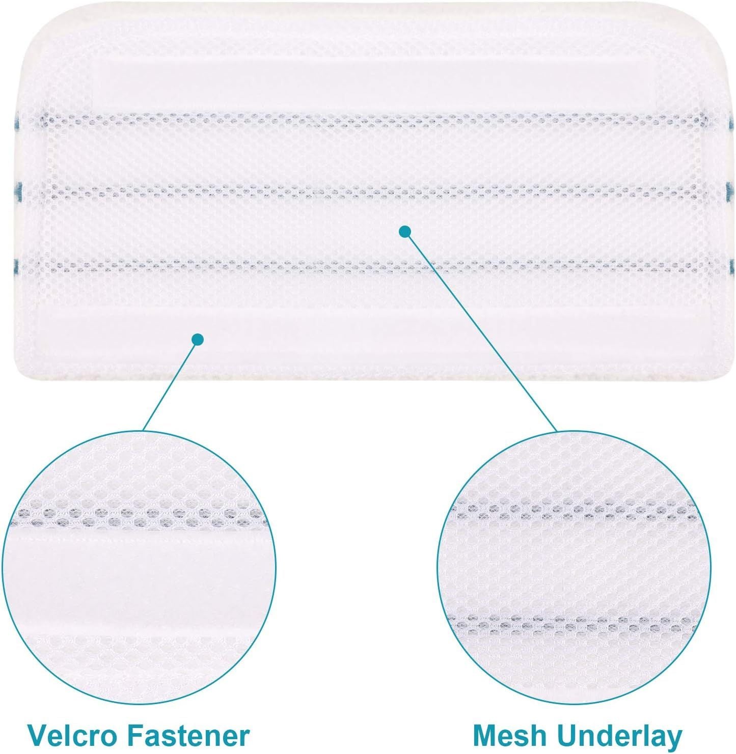 4 PCS Replacement Pads Accessories Compatible with Black+Decker Steam Mop SM1600, SM1610, SM1620, HSM13E1, HSMC1300X, HSMC1321, HSMC1321APB, HSMC1361SGP, BDH1855SM, BDH1760SM, SMP20 Mop Pads