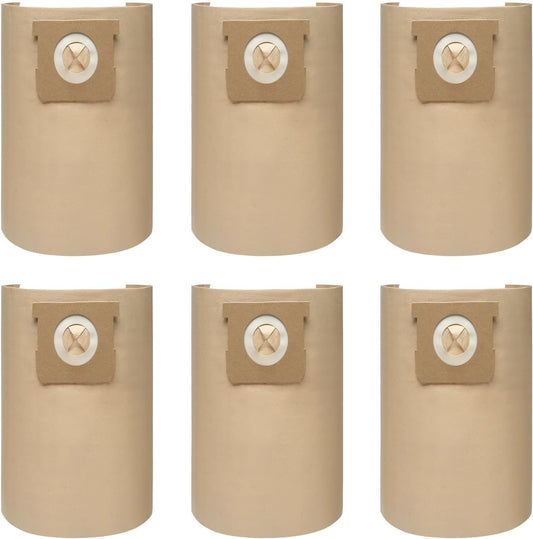 6 Pack DXVA19-4104 Dust Bags or DEWALT 5-6-8 Gallon Wet/Dry Vacuum, Compatible with DXV05P DXV06PL DXV08S