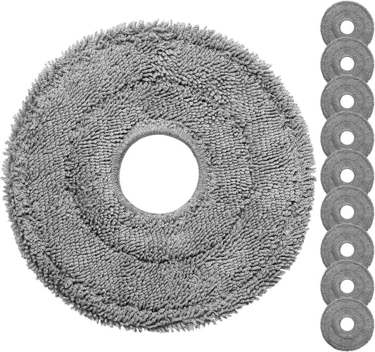 Robot Vacuum and Mop Pads 10 Pack or  QV 35A/Saros 10R/Q Revo/Qrevo S/Qrevo Pro/Qrevo Plus/Qrevo Master/Qrevo Slim/Qrevo Curv/Qrevo Edge Robot Vacuum Cleaner, High-Twist Braided Microiber