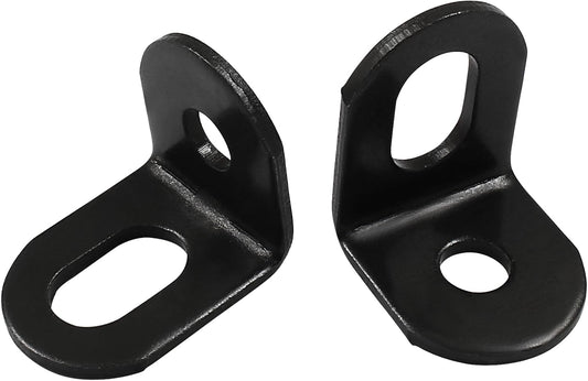 Biaungdo 15 Pcs 18x18x21mm/0.7"x0.7"x0.83" Adjustable Right Angle Brackets L-Shape Corner Brace Support Black