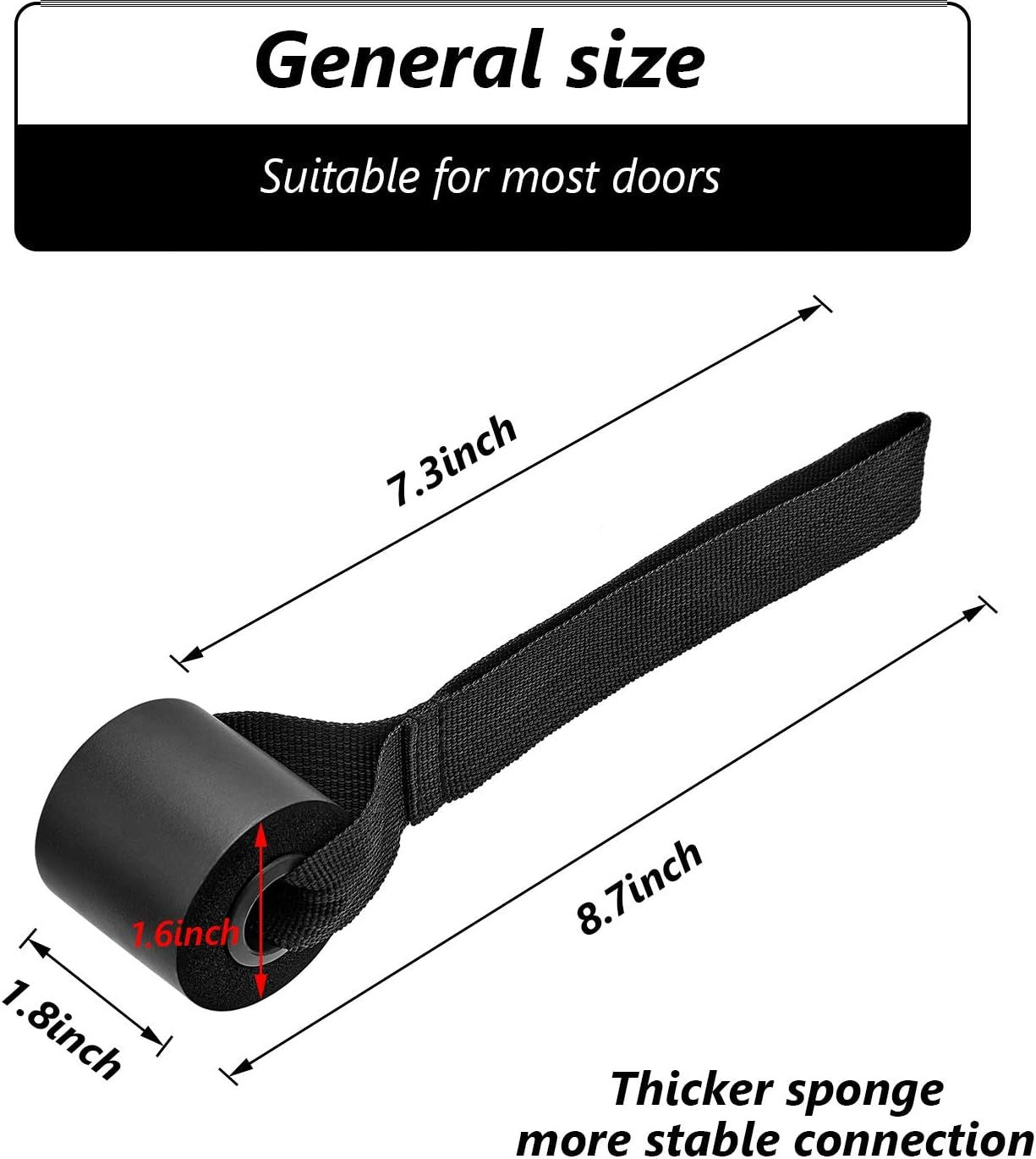 4 Pieces Door Resistance Bands Cable Door oam Exercise Training Strap or Workout itness