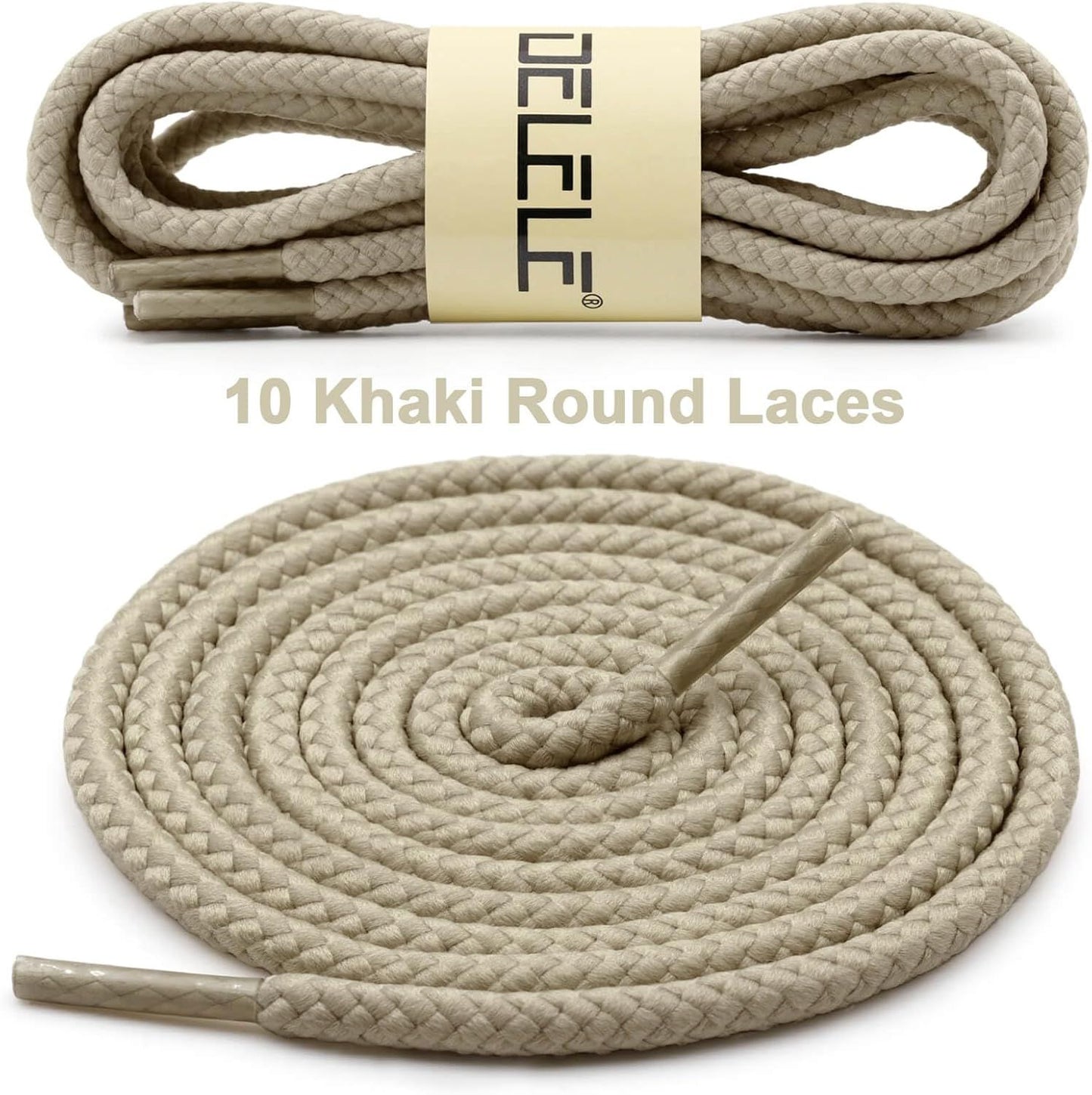 Round Braided Hiking Shoelaces: Work Climbing Shoe Laces or Boot 2 Pair