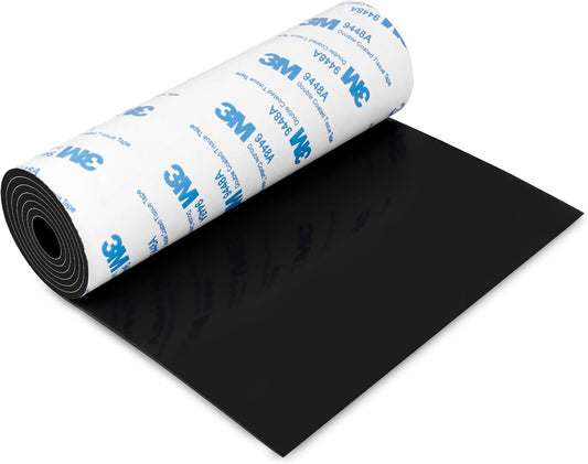 Silicone urniture Pads, 5" x 40" Non Slip urniture Pads Anti Skid Pads Non Slip Sel Adhesive Cuttable Silicone Tape Strip Roll or Protecting Hardwood loors Chair Wall Protector - Black