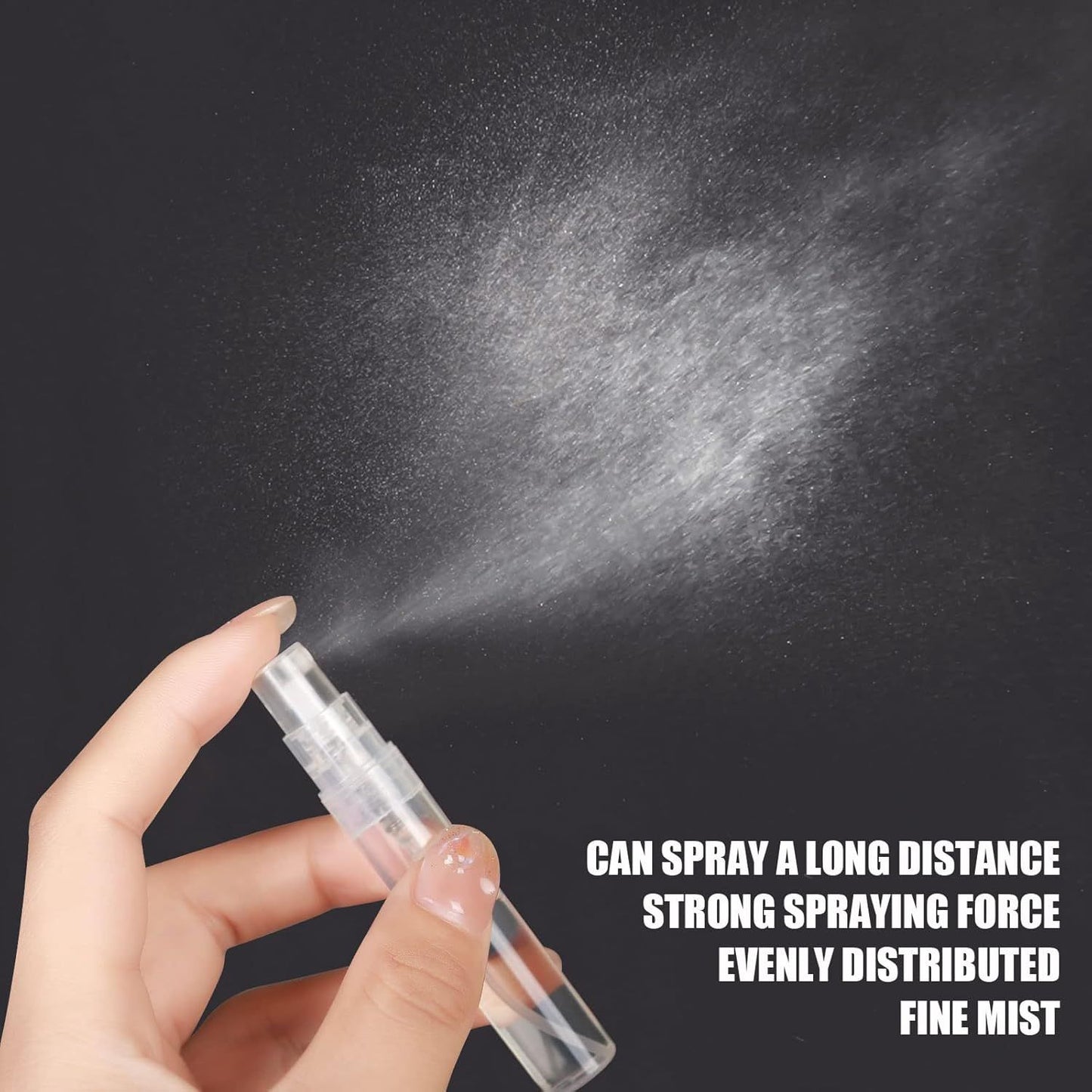 60PCS 5ml Mini Spray Bottle, Mini Clear Plastic Spray Bottle Empty, ine Mist Reillable Mini Perume Bottle, Perume Atomizer, Small Empty Sample Containers, Plastic Portable Travel Bottle