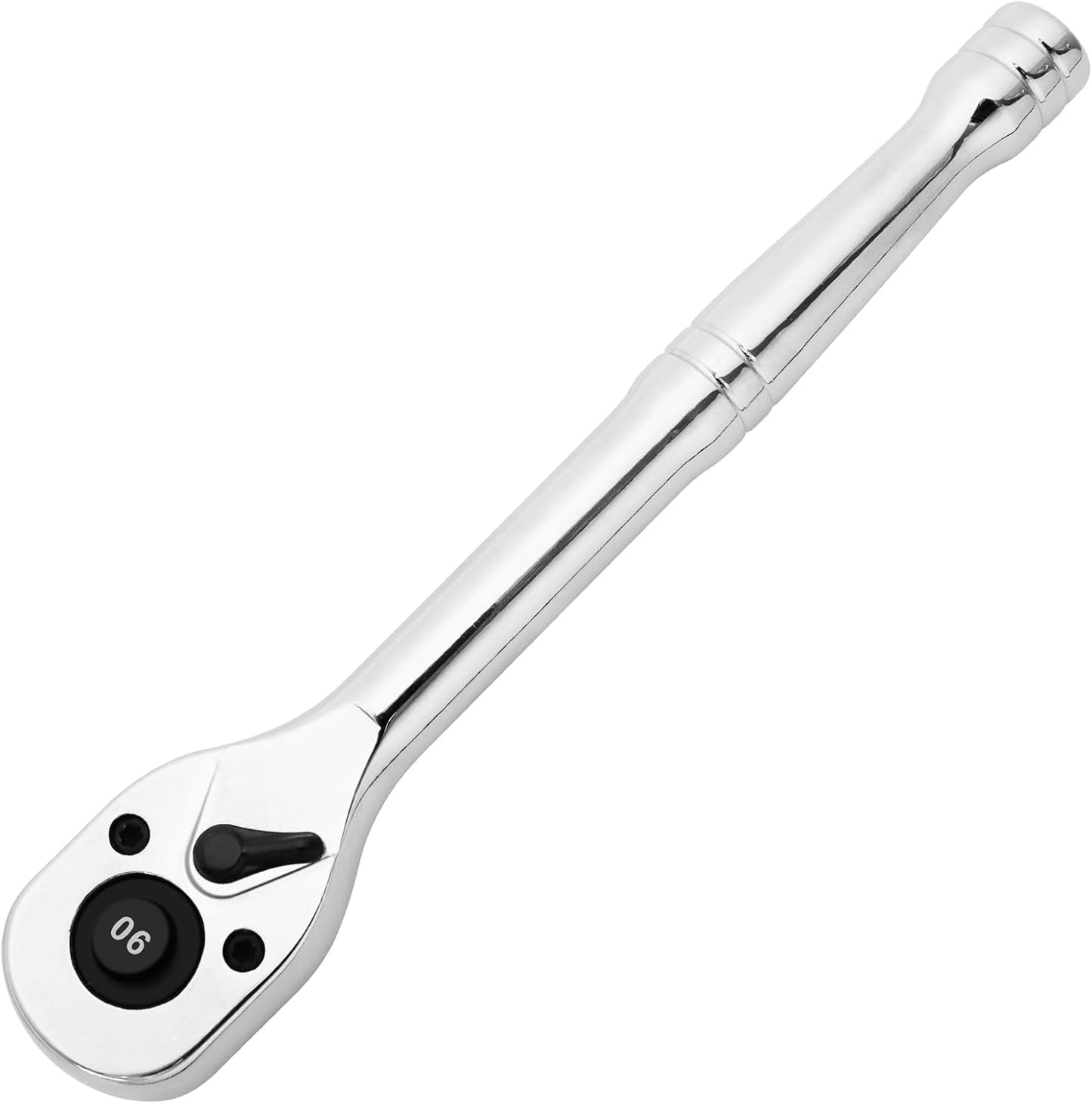 Biaungdo 1/4 Inch Drive Ratchet, 90-Tooth Reversible Quick-release Ratchet Wrench, Chrome Alloy Socket Wrench