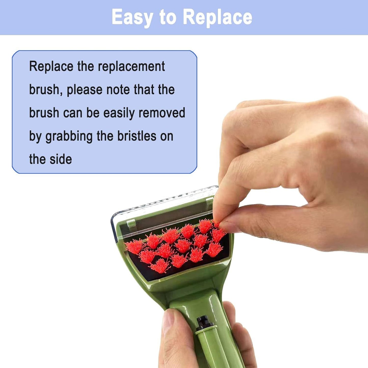 1400B Little Green 3" Tough Stain Brush Tool Replacement or Bissell Little-Green Upright & Portable Carpet Cleaners or 1400B 1425 3860 4075 1400W 1400 1844 2290A Series, 1 Brush, 2 Replacement Brush