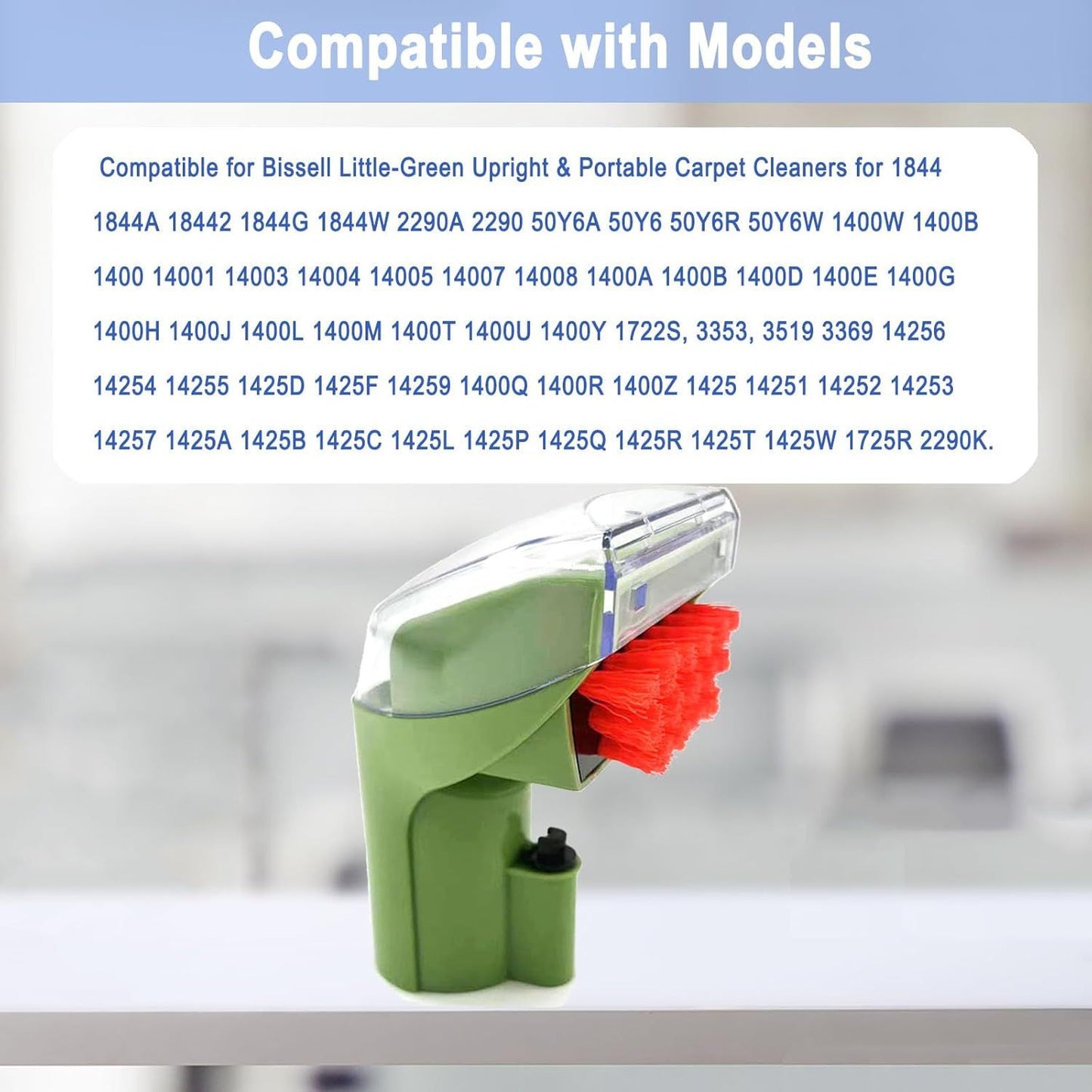 1400B Little Green 3" Tough Stain Brush Tool Replacement or Bissell Little-Green Upright & Portable Carpet Cleaners or 1400B 4075 3860 1425 1400W 1400 3353 1986 1844 3860 2290A Series,1 Brush