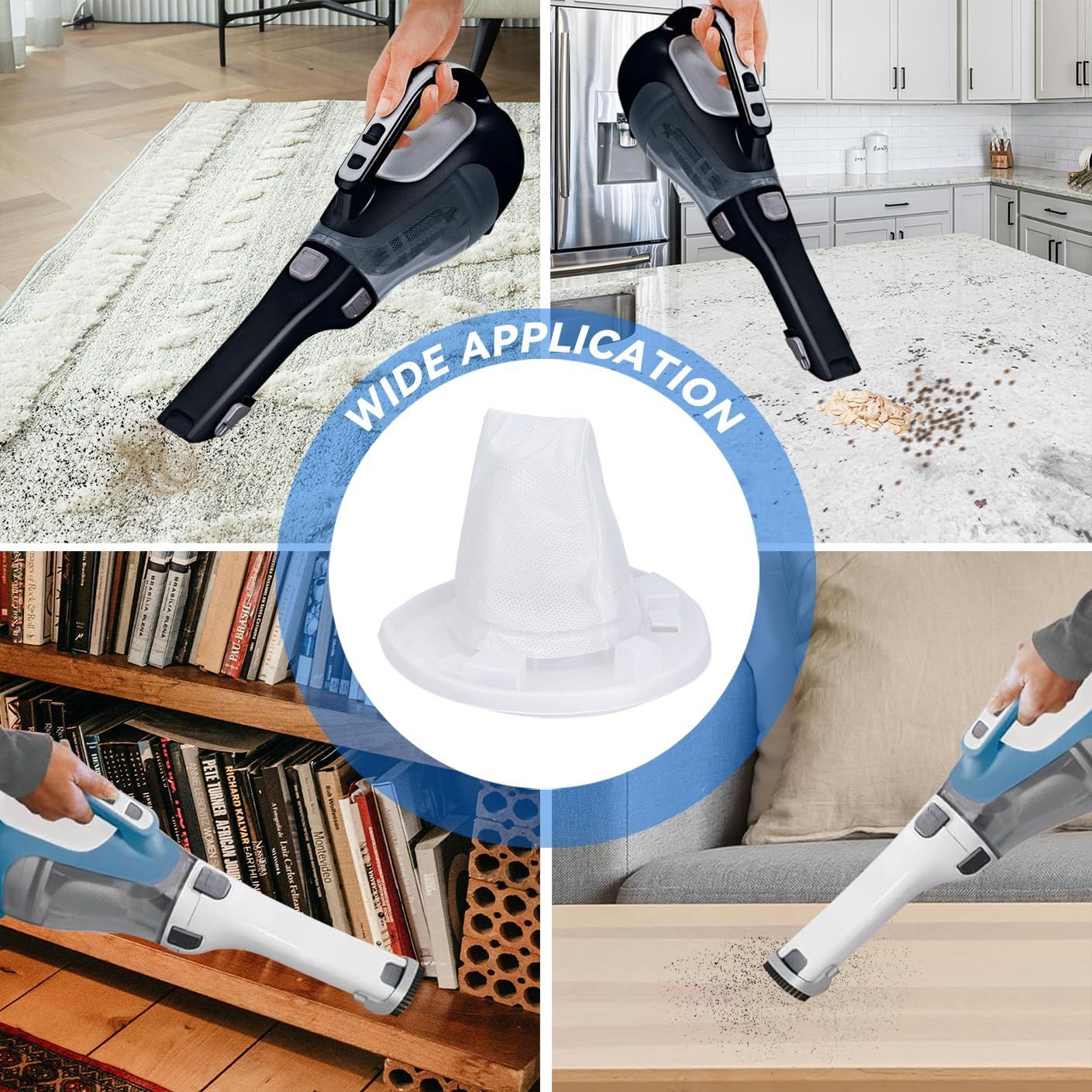 HNVC10 ilter Replacement or Black and Decker Dustbuster Hand Vacuum HNVC115J06, HNVC115B22, HNVC215B10, HNV215B12, HNVC215BW52, HNVC220BCZ01, HNVC220BCP07 (12 Pack)