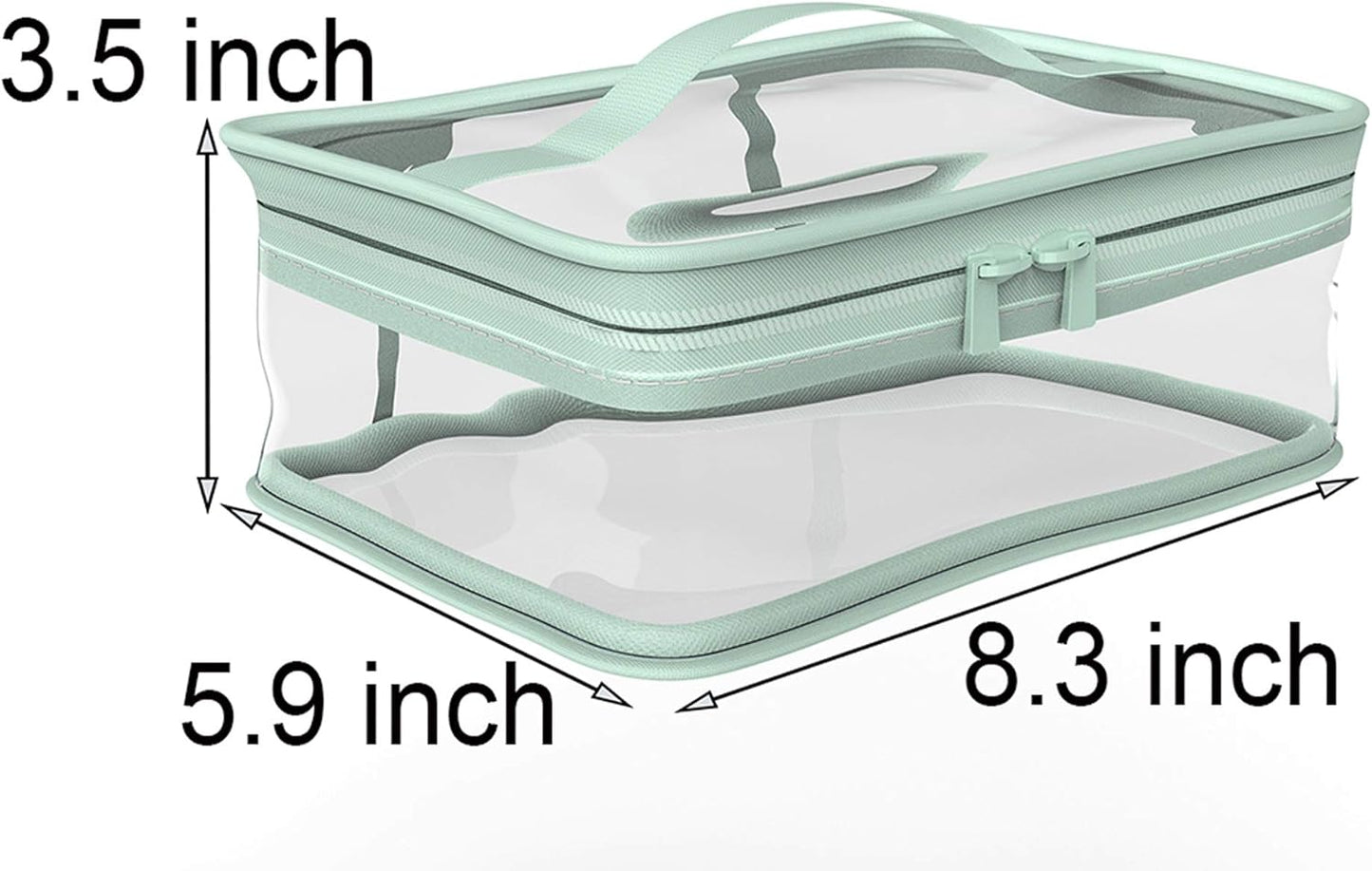 BallHull Makeup Bag Zipper Waterproof Portable Travel Storage Pouch 2 Pcs