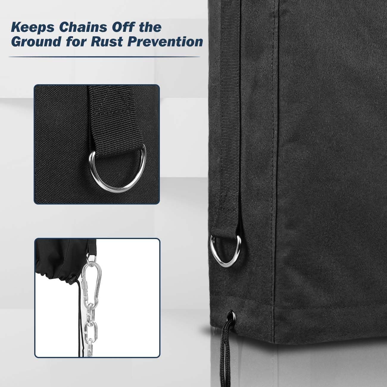 RV Electric Tongue Jack Cover- 900D Oxford Fabric Waterproof Protective- Travel Trailer Accessories for Outside Protection