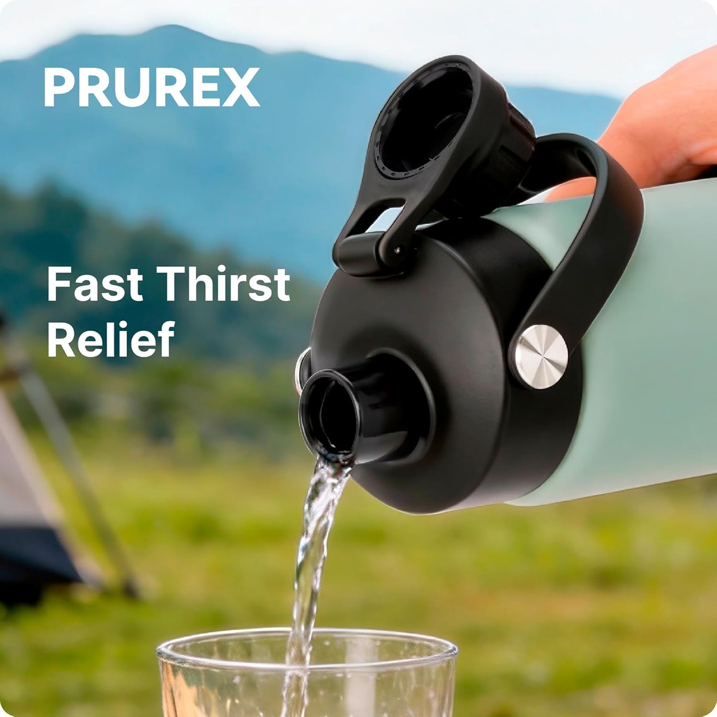 Spout Lid for Simple Modern Water Bottle 14oz 18oz 24oz 32oz, Replacement Chug Lid for Simple Modern Summit Bottle, One-Handed Operation, Leak-Proof & Durable (2 Pack)