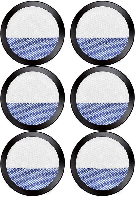 6 Pack Replacement ilters or Eureka RapidClean Pro Cordless Stick Vacuum Cleaner NEC180 NEC185 NEC186 NEC190