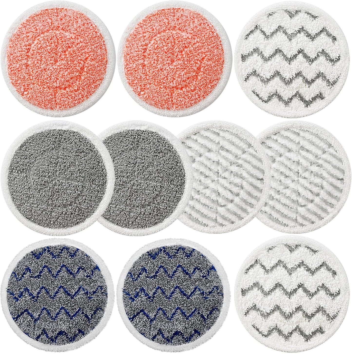 10 Pack Upgraded S7001 Pads Replacement Steam Mop Pads or Shark S7001 S8201 S7000 S7201 S8001 S7000AMZ, S7001TGT Series Steam Mop Pads,Steam&Scrub All-in-One Scrubbing Mop Pads,Part Model#:XKITP7000