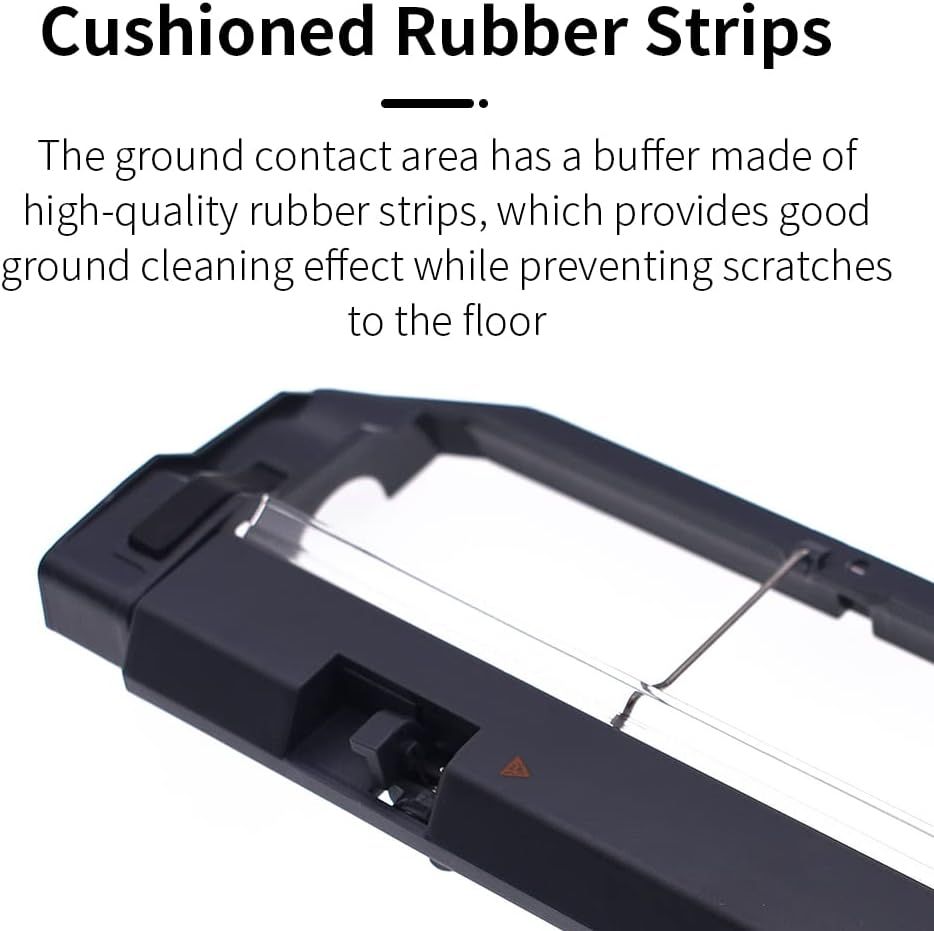 Main Brush Cover Replacement Compatible with  S6 MaxV/Pure, S6, E4, S4 Max, S4, S5 Max, S5, E35 and E2 Robot Vacuum Cleaners, Black, 2-Pack.