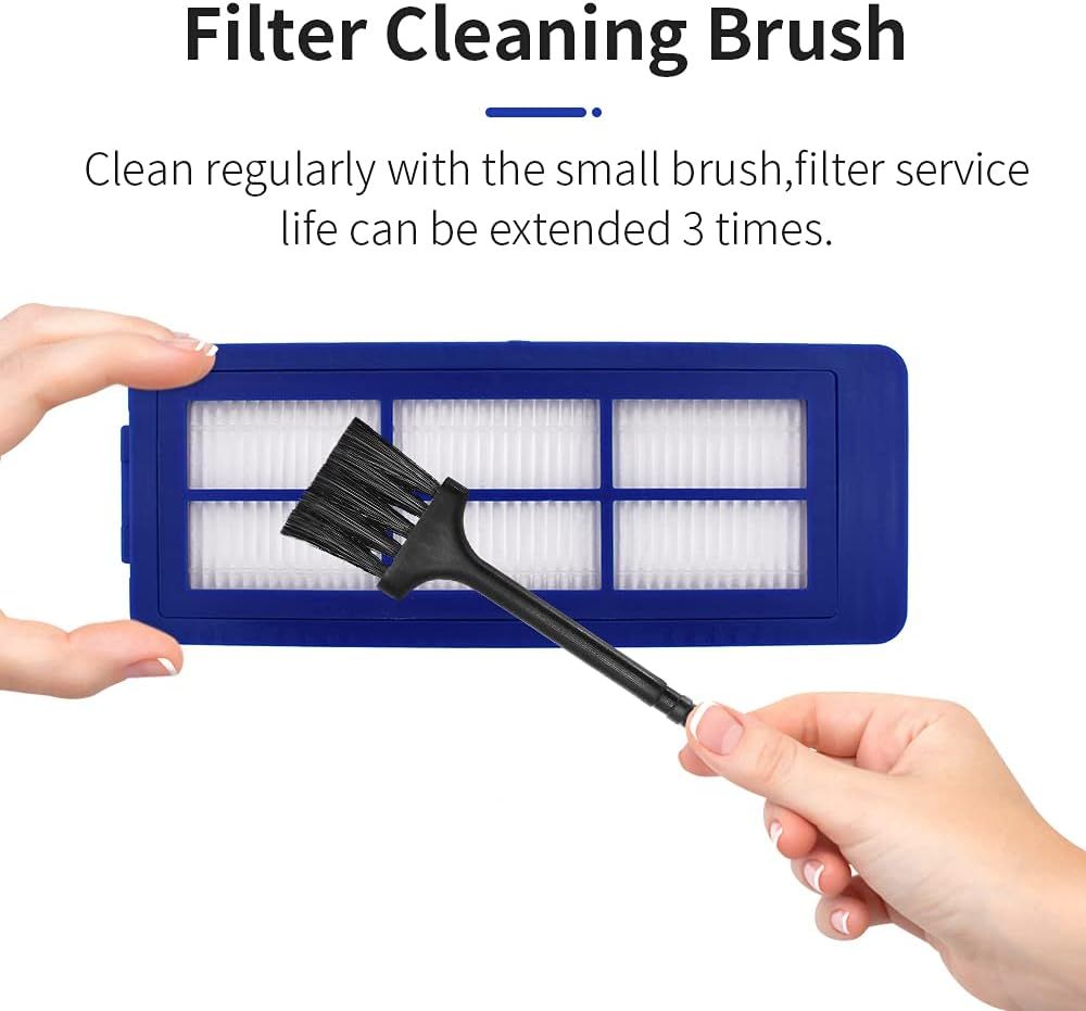 Replacement ilters Compatible with euy Robovac 11S Max, 15C Max, G30, G30 Edge/Hybrid/Verge, G10, G20, Robot Vacuums Accessories with Cleaning Brush