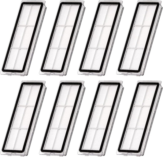 Replacement ilters Compatible with Dreametech L10s Ultra, L10s Plus, L10s Pro, D10 Plus Gen 2, D10 Plus, D20 Plus, D20 Pro Plus, Z10 Pro, S10, B101CN, 1C, W10, Robot Vacuums, 8-pack.