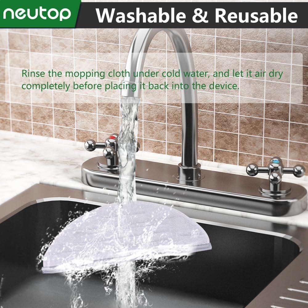 Mop Cloths Pads, Compatible with  S8, S8+, S7, S7+, S7 MaxV Plus/MaxV Ultra/Pro Ultra, Robot Vacuum Cleaners, Washable Spare Parts Accessories, 6-Pack.