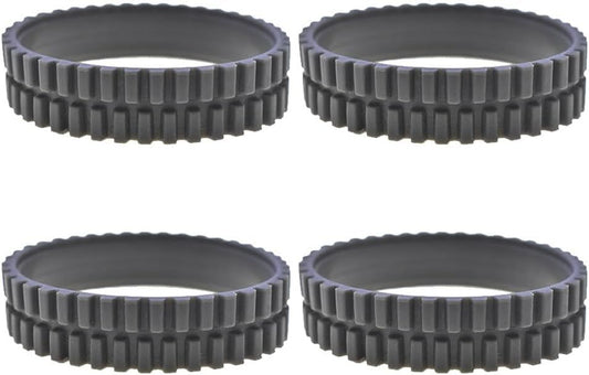 Replacement Rubber Wheel Tires Compatible with euy RoboVac 11S, 11S MAX, 15T, 30, 30C, 15C, 15C MAX, 12, 35C Models, Anti-slip, Great Adhesion and Easy Assembly, 4-Pack.