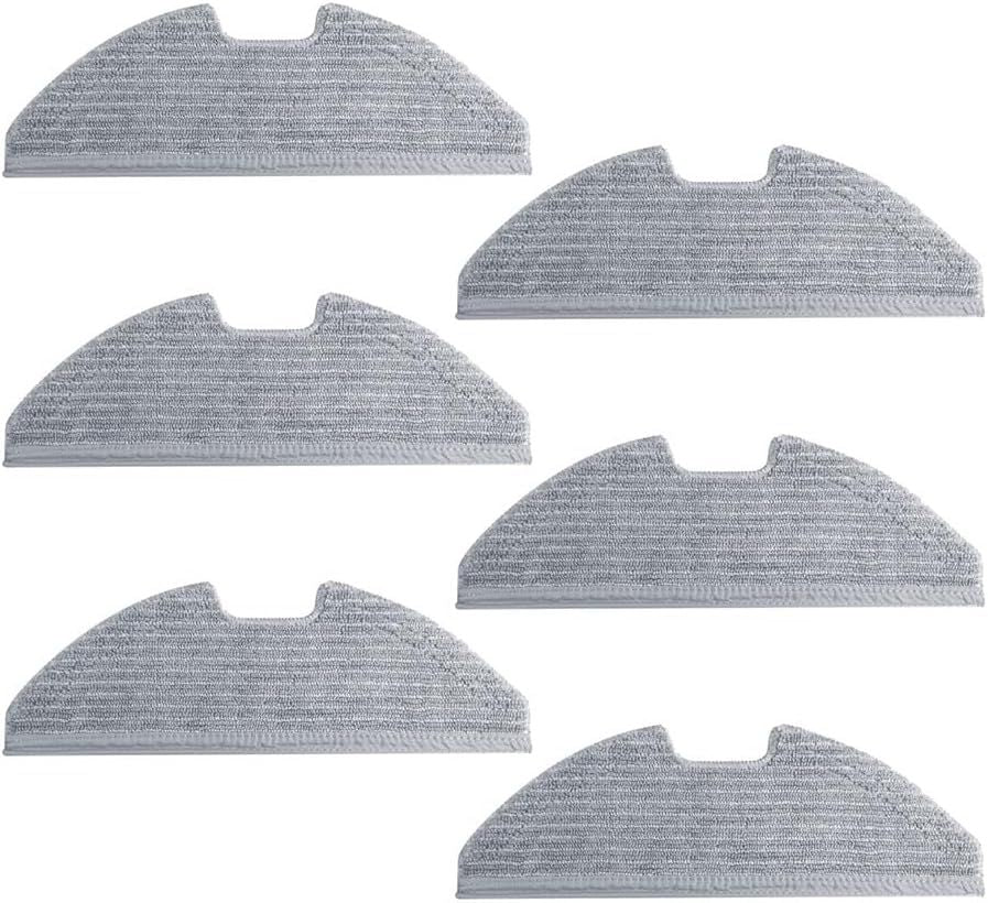 Replacement Washable Mopping Cloth Mop Pads Compatible with euy RoboVac G30/G20/G10 Hybrid, Robot Vacuums Accessory, 6-Pack.