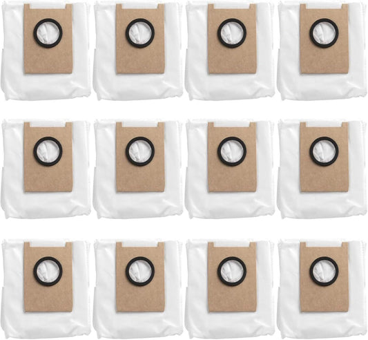 Replacement Dust Bags Compatible with euy E20, Robot Vacuum Parts Accessories Disposable Bags, 12-Pack.