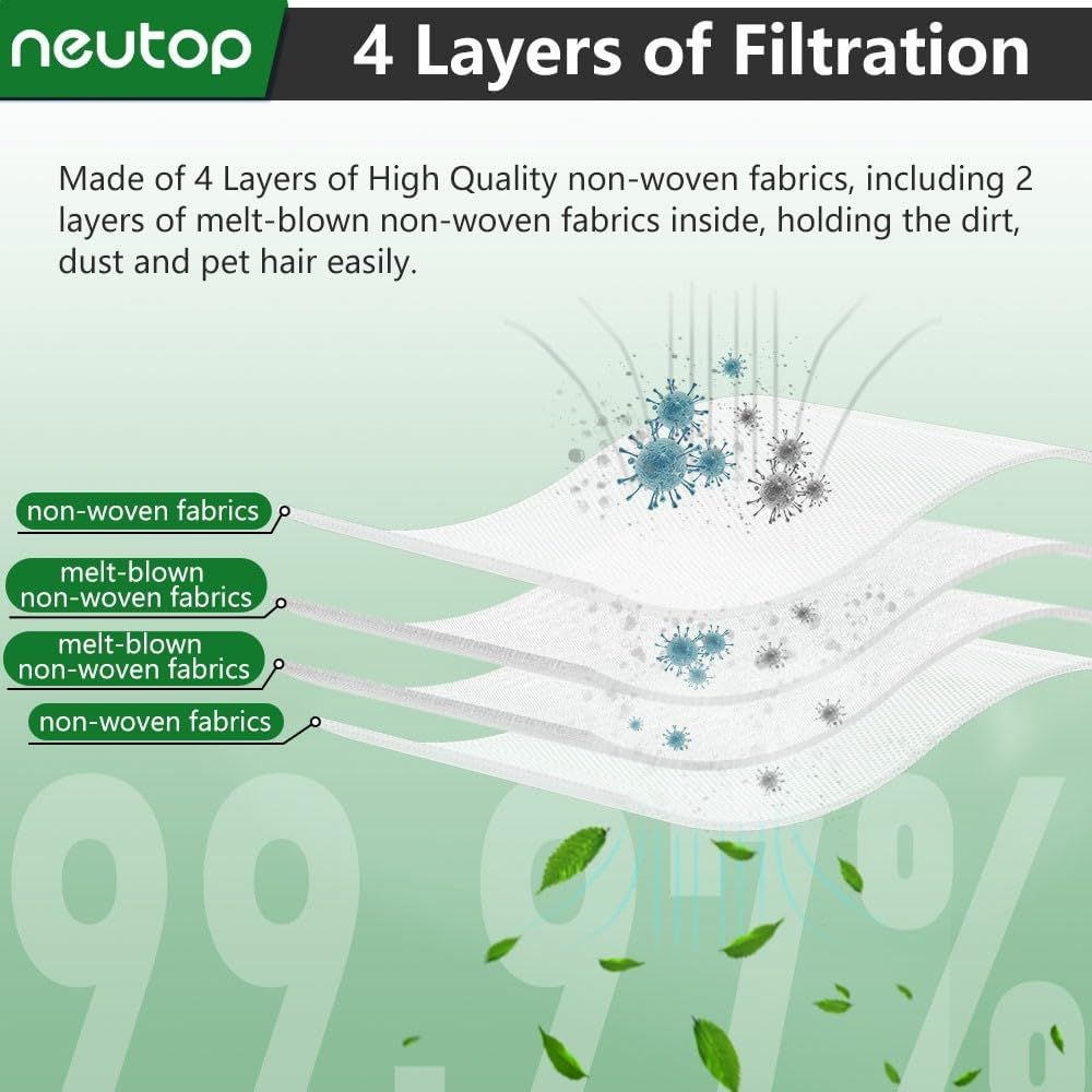Replacement Dust Bags Compatible with euy E20, Robot Vacuum Parts Accessories Disposable Bags, 12-Pack.