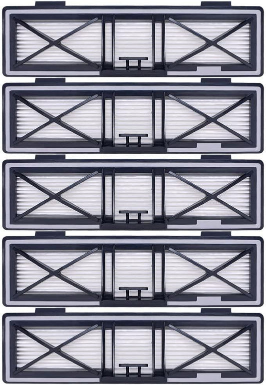 Gray Replacement H12 HEPA ilters Compatible with Neato D10, D9, D8, D7, D6, D5, D4, D3, Robotic Vacuum Cleaners, 5-Pack.