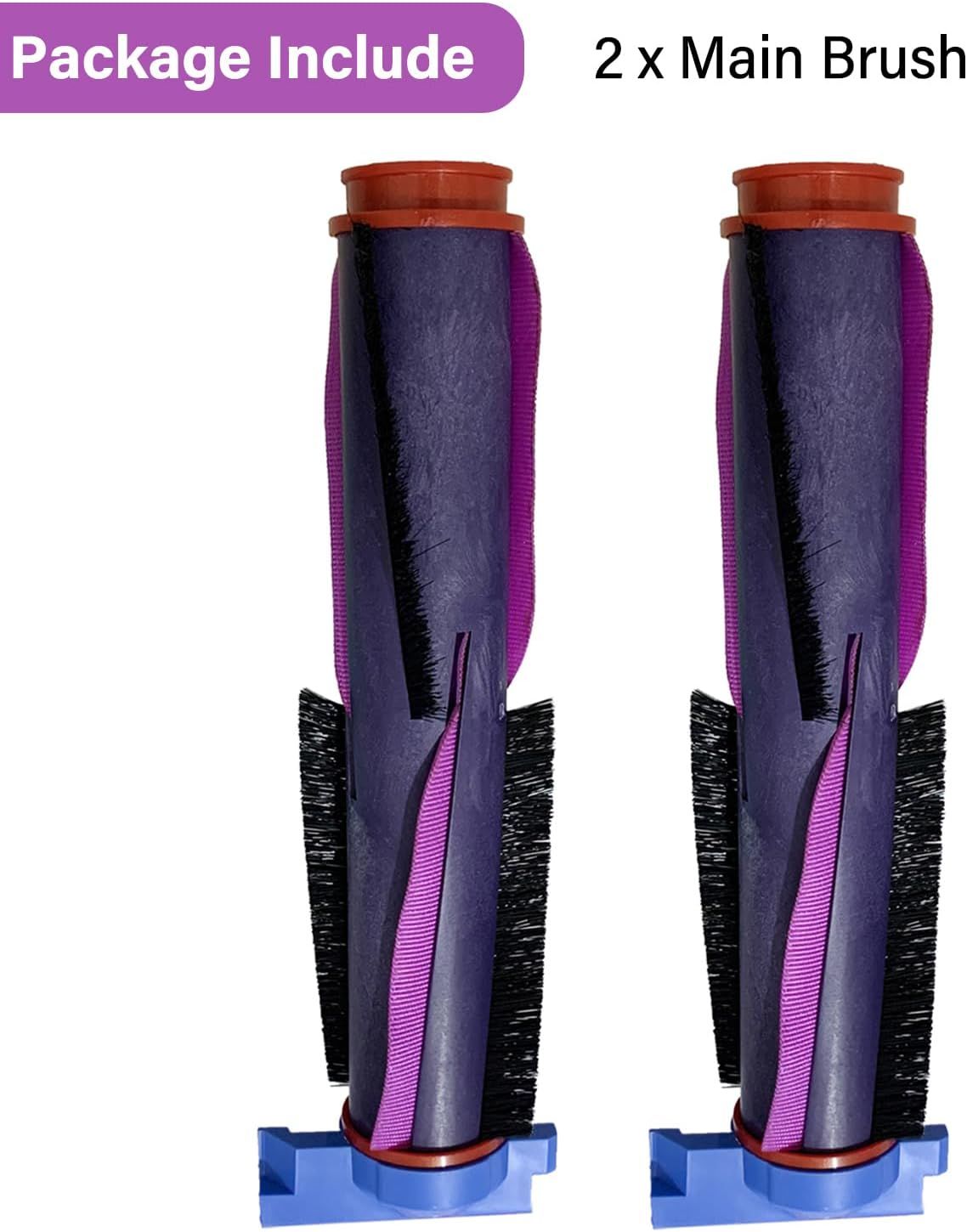 Main Roller Brush or Shark RV2820ZE RV2820YE RV2820AE AV2820AE AV2820S AV2800ZE RV2800S RV2800YE AV2810AE AV2810ZE RV2810YS UR2850YS UR2860YS Robotic Vacuum Cleaner Replacement Accessories Parts