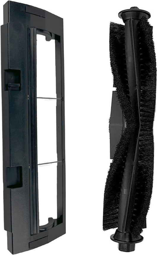 Main Brush and Main Brush Cover Guard or ihome Autovac Nova Vacuum Cleaner Accessories Replacement Spare Parts or iHRV6-blk or Proscenic M7 Pro M7 M8