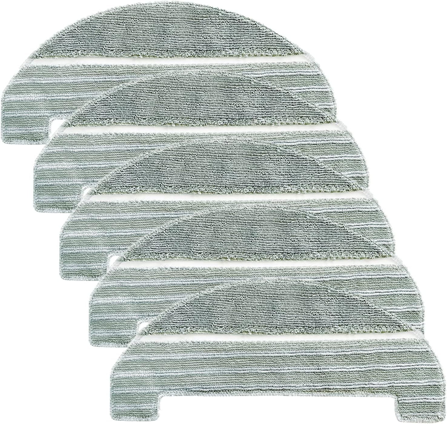 5Pcs Mopping Cloths Pads or iHome AutoVac Nova, Halo Sel Empty Robot Vacuum Replacement Accessory Parts