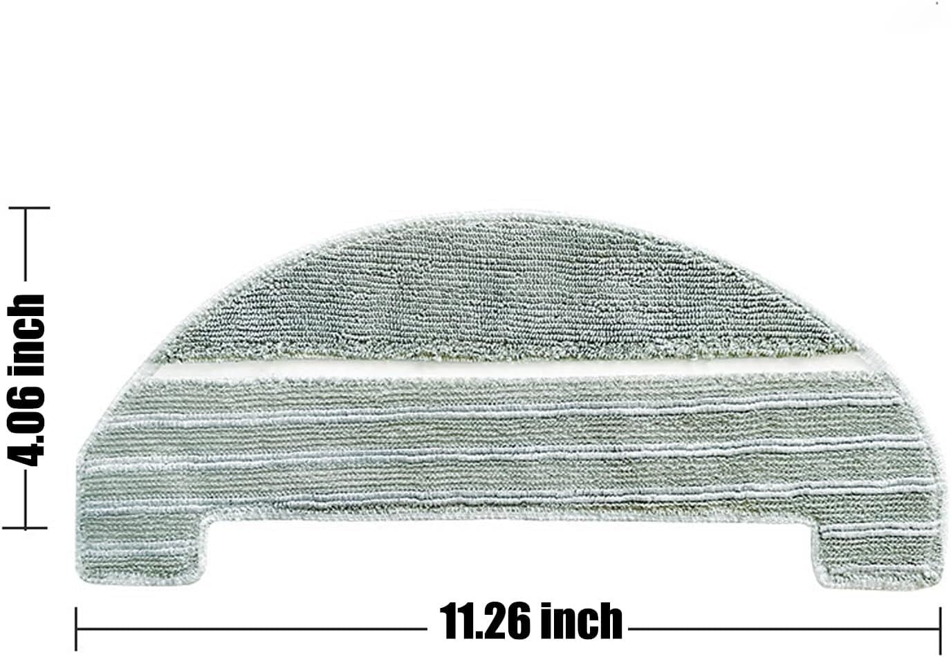 5Pcs Mopping Cloths Pads or iHome AutoVac Nova, Halo Sel Empty Robot Vacuum Replacement Accessory Parts