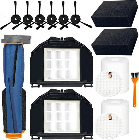 RV2310AE Replacement Parts or Shark RV2310AE Matrix Robot Vacuum Cleaner Accessories Kit, 1 Main Brush, 6 Side Brushes, 2 ilters, 2 Sets oam ilters, 1 Cleaning Brush