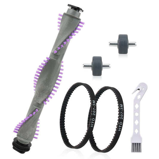 Roller Brush Replacement or Shark Navigator Lit Away NV350,NV352,NV353,NV360,NV356E,NV42,NV80,UV420,NV70,NV41,NV71,NV90,NV22 Series Upright Vacuum，1 Roller Brush + 2 Belts + 2 Wheels