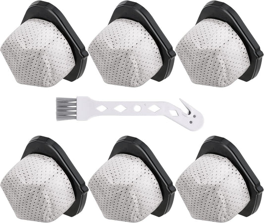 6 Pack Dust Cup ilters Replacement or Shark Cordless Handheld Vacuum SV780 SV75Z SV728N SV726N, Replacement Part# X769, XSB726N