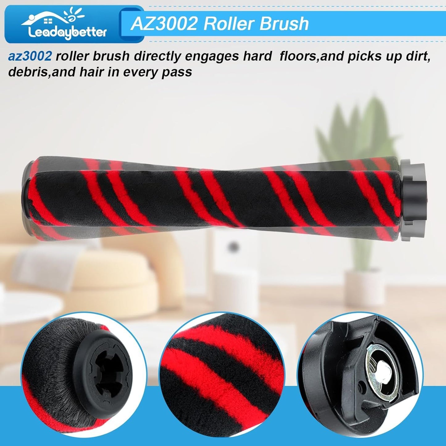 AZ3002 LA702 LA700 Replacement or Shark AZ3002 AZ3000 AZ3000W LA702 LA700 LA555 Stratos DuoClean Powerins Upright Vacuum，Accessories Kit Includes 1 Brush Roll +2 Belt