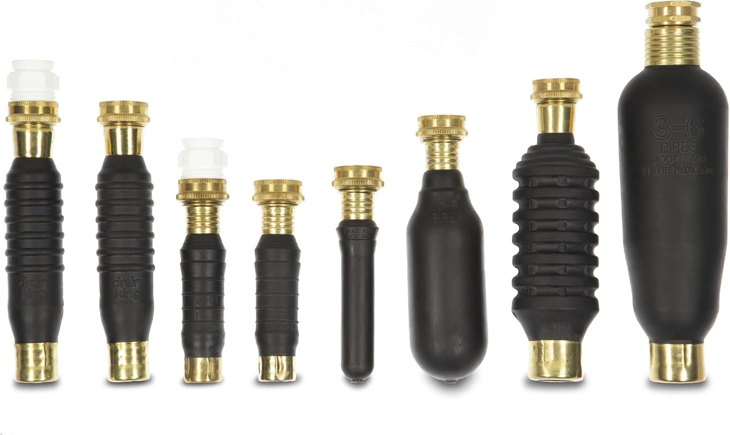 Drain King H34 Unclogs Sewer Lines, Main, and Outside Deck Drains, 3 To 4 Inch