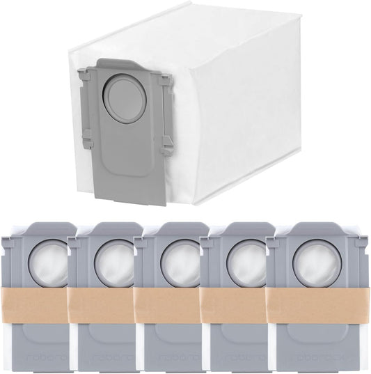 6 Packs Disposable Dust Bags or QV35A, Saros10series, Saros20, Saros 20 Sonic, QrevoCurv2low, QrevoCurv, QrevoEdgeS5A, QrevoSlim, S8MaxUltra, QrevoMaxV, QRevo series Robot Vacuum