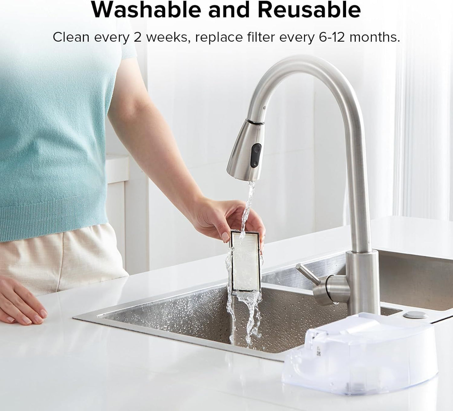 2 Pack Washable ilter or  Qrevo MaxV, Qrevo S, Qrevo Plus, Qrevo Pro, Qrevo Curv, Qrevo Curv S5X, Qrevo Edge, Qrevo Edge S5A QV 35A Robot Vacuum Cleaners