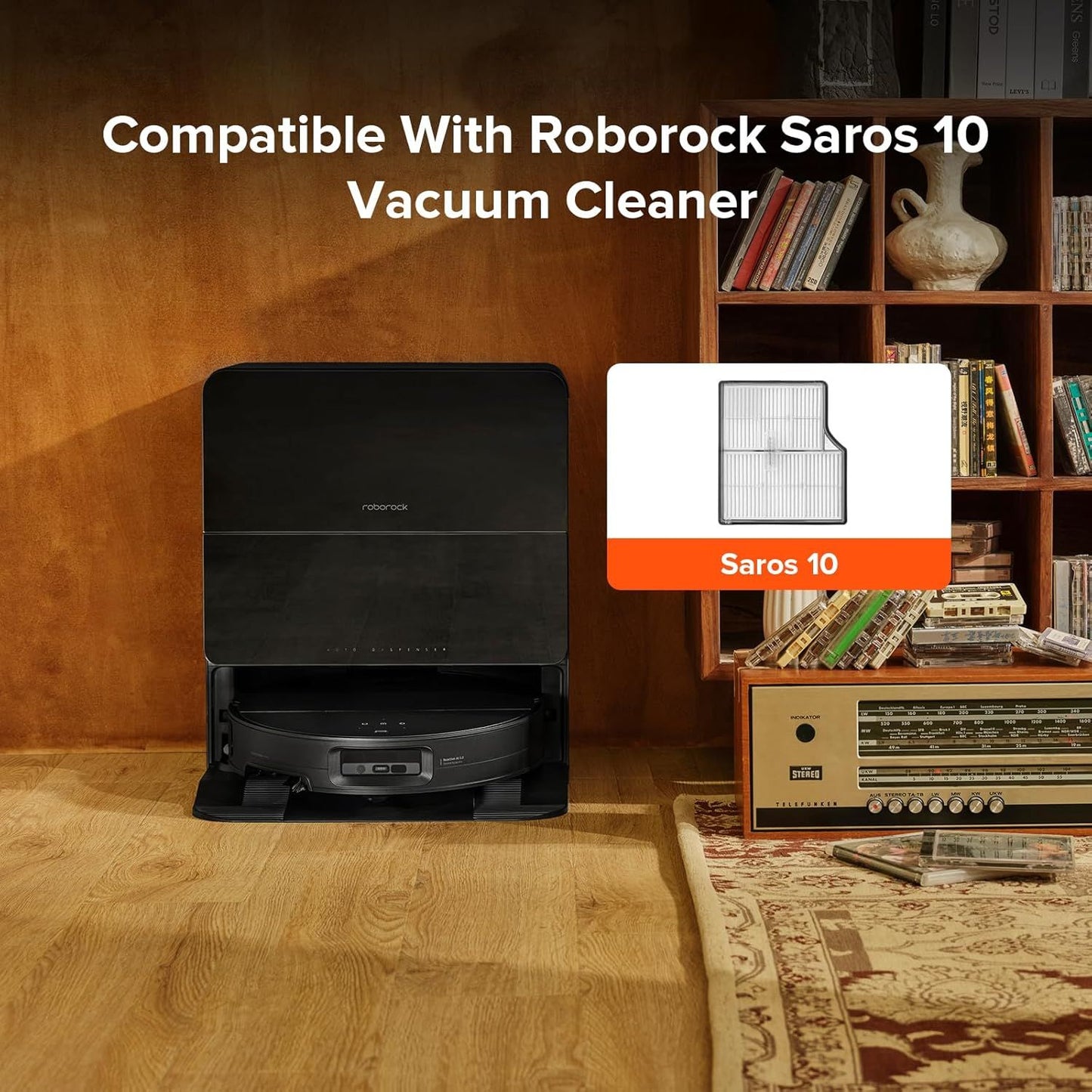 2 Pack Washable ilter or Saros 10 Robot Vacuum Cleaners, High-Eiciency ilters Replacement Parts