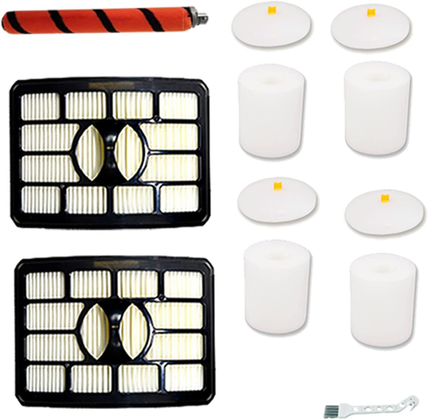 Hepa oam & elt ilter Brushroll Replacement Kit or Shark Rotator Proessional Lit-away DuoClean Vacuum ZU780 ZU782 ZU785, Replaces Part # 1395C831 & X500 & Xh500