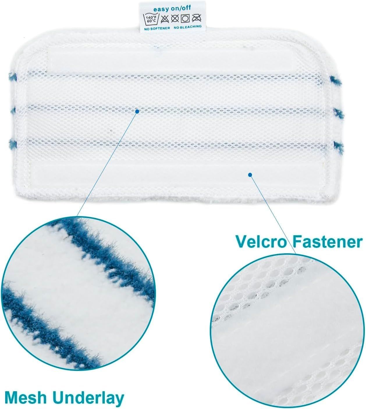 8 Pack SMP20 Washable Steam Mop Pads Compatible with Black+Decker Steam Mop SM1600, SM1610, SM1620, HSM13E1, HSMC1300X, HSMC1321, HSMC1361SG