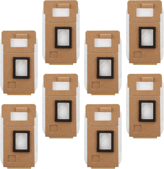8 Pack Dust Bag or  S7 / S7+ Vacuum Cleaner Auto-Empty Dock, 3L Large Capacity Replacement Bag