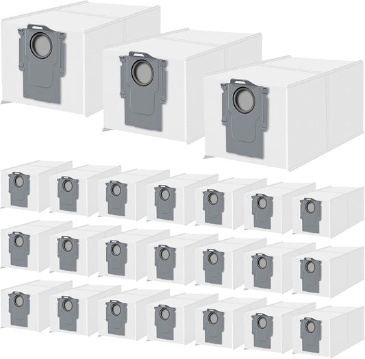 24 Pack Qrevo Dust Bags or  QV 35A/Saros 10R/Qrevo S/Qrevo Pro/Qrevo Plus/Qrevo Master/Qrevo Slim/Qrevo Curv/Qrevo Edge/S8 MaxV Ultra Robot Vacuum, 3L Large Capacity Replacement Dust Bag