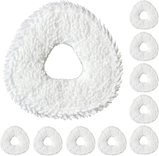 Robot Vacuum and Mop Pads 10 Pack or Narwal reo X Ultra/reo /reo Z Ultra/reo Z10/reo Pro/reo Z10 Ultra Robot Vacuum, High Absorbency Microiber Replacement Pads, Washable Robot Mop Pads White