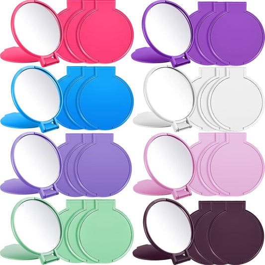 80 Pcs Compact Mirrors Lady Gits Bulk Git or Women Mini Vintage Pocket Mirrors or Purse Small Portable olding Round Makeup Stus or Travel Daily Use Party avors