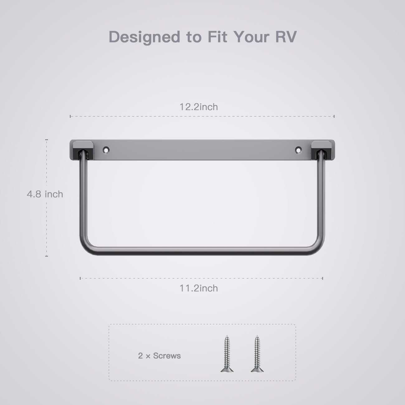 Safoner Foldable RV Shoe Rack- Aluminum Camper Shoe Organizer, Wall-Mounted Shelf, Efficient Holder and Storage Rack for Various Shoes, Essential Travel Trailer Organization Accessories- 2 Packs