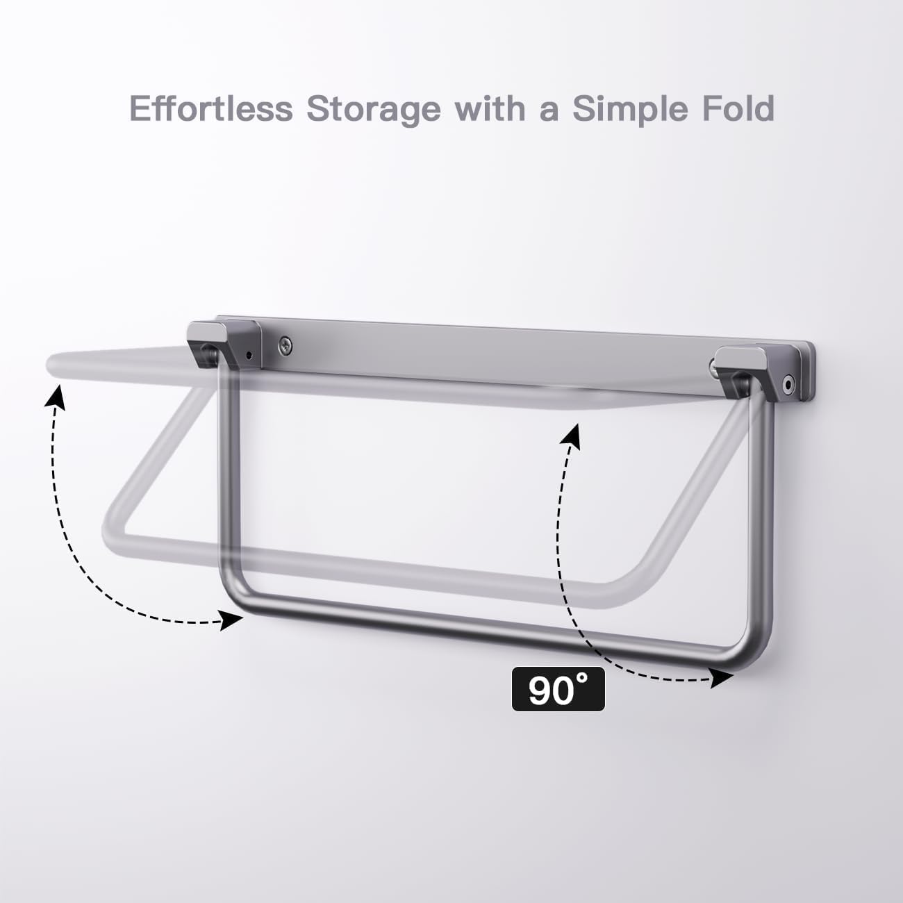 Safoner Foldable RV Shoe Rack- Aluminum Camper Shoe Organizer, Wall-Mounted Shelf, Efficient Holder and Storage Rack for Various Shoes, Essential Travel Trailer Organization Accessories- 2 Packs