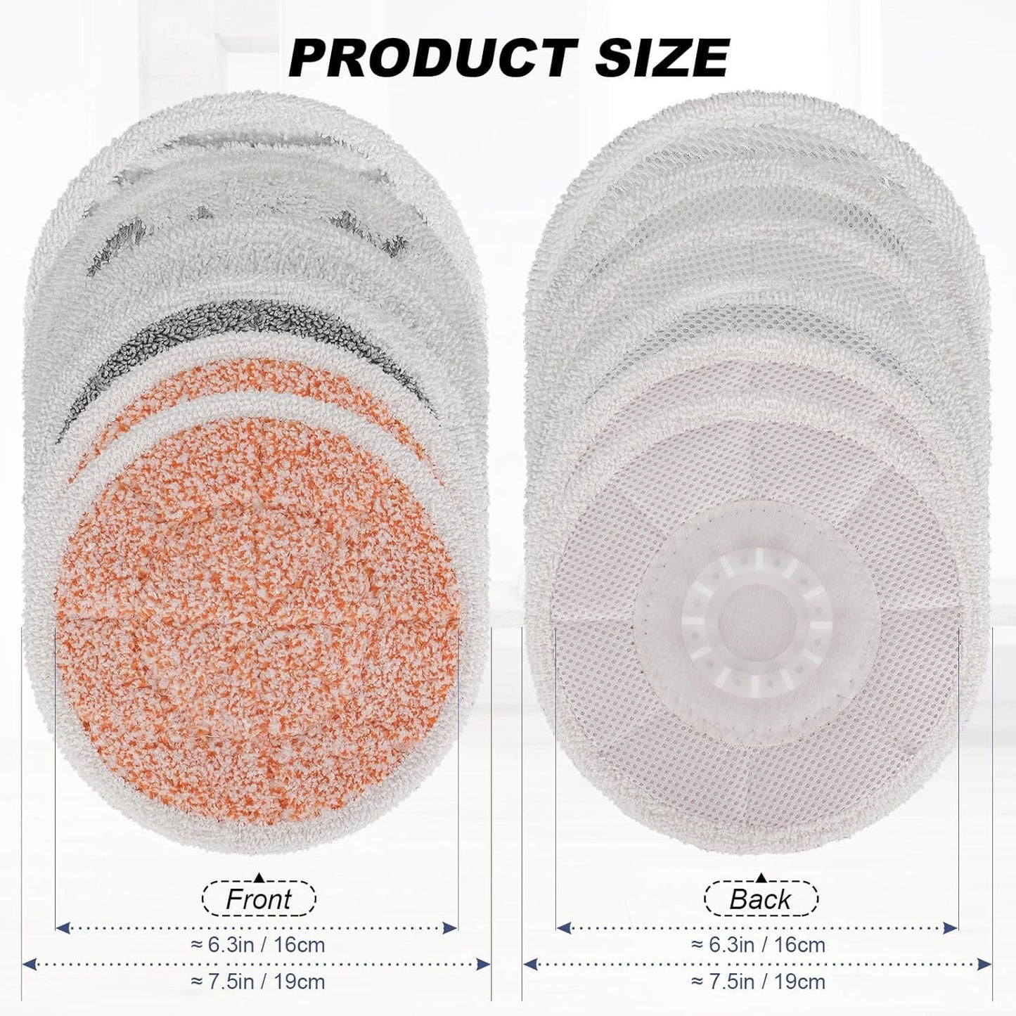 Pads or Shark Steam Scrub Mop: 12 Pack Spin Mop Reills it or Shark S7000 S7001 S7000C S7201 S7000AMZ S8201 S8001 Steam and Scrub Pads - Hard loor Steam Mop Washable Pads S7001TGT