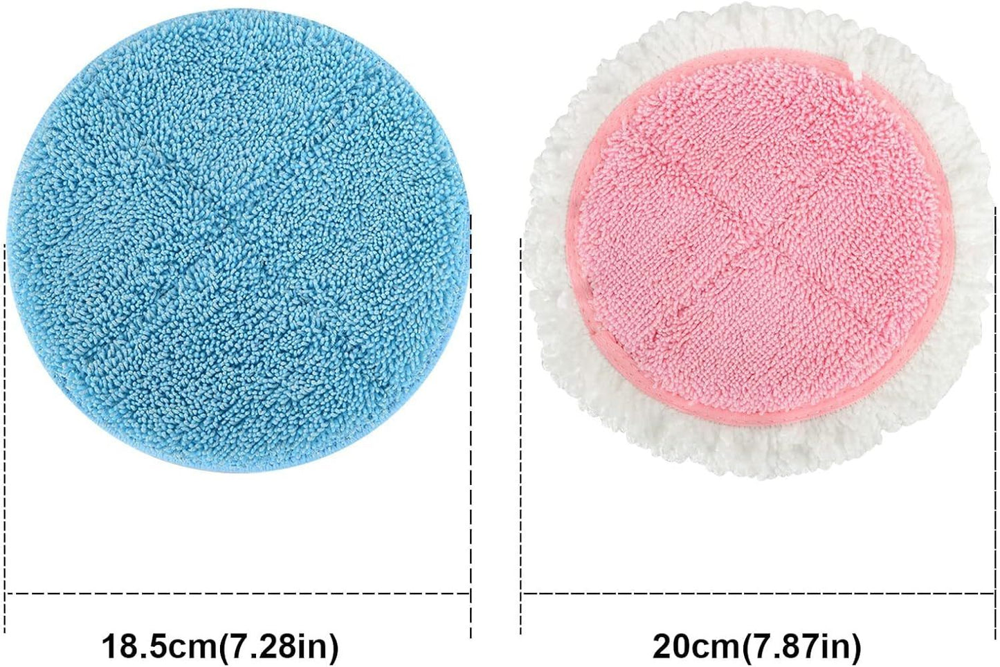 Spin Cordless Electric Mop Pads - 8 Pack Steam Electric Mop Reills it or Vmai/Eous/Idoo/Alabot/Devoac - 7.28inch Spin Replacement Mop Pads or loor Cleaning