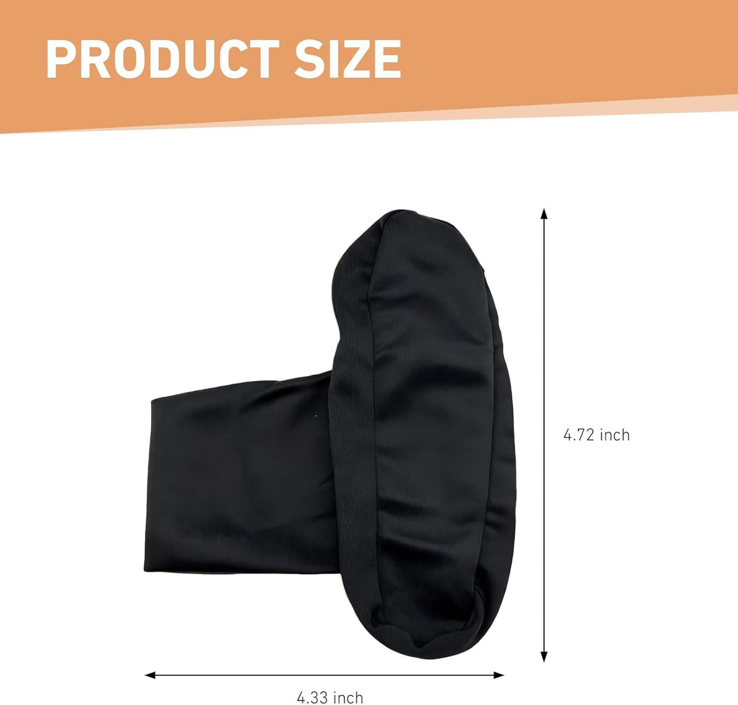 2 PCS Car Armrest Covers, Elastic Full Wrap Seat Armrest Protector with Storage Pocket, Breathable Abrasion Resistant Cover, Universal Interior Decor Accessory for Vans (Black)